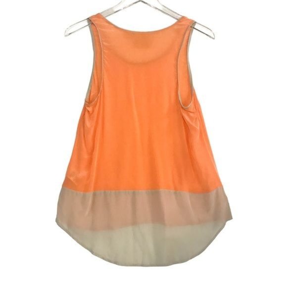 MAEVE ANTHROPOLOGIE 100% Silk Colorblock Silk Tank Size 8 - Picture 5 of 7